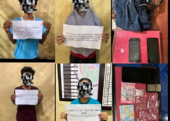 Polres Dharmasraya Ungkap Jaringan Narkotika, Empat Pengedar Sabu Diamankan