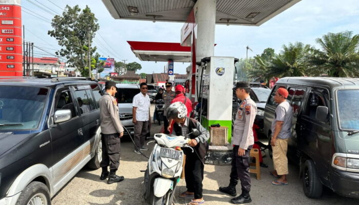 Gelar Operasi Cipta Kondisi, Personel Polres Pasaman Barat Kunjungi Pusat Keramain Masyarakat