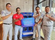 Pool NPM Padang Terima Charging Box dari Jasa Raharja
