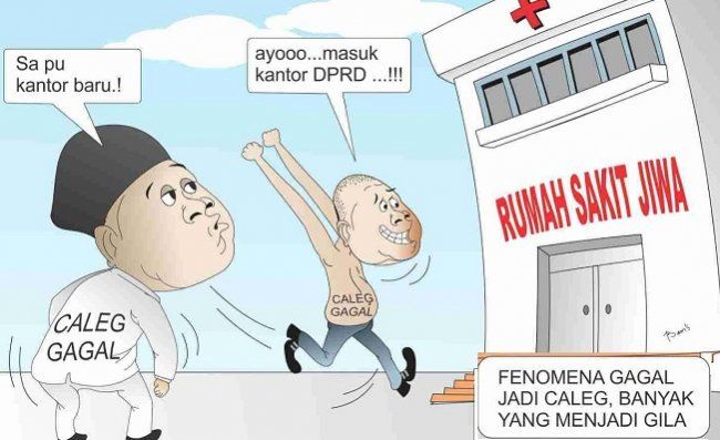 Illustrasi Caleg Gagal. NET