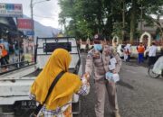 Padang Panjang Terpapar Abu Vulkanik, BPBD Kesbangpol Bagikan Masker