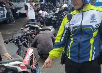 Kapolda Sumbar Keluarkan Maklumat, Satlantas Padang Kandangkan Puluhan Sepeda Motor