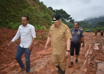 Jalan Menuju SDN 17 Laiang, Kota Solok Rusak