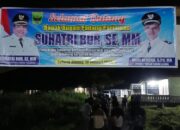 Warga Surantiah Adakan Malam Syukuran Atas Pembangunan Jalan Aspal Hotmix