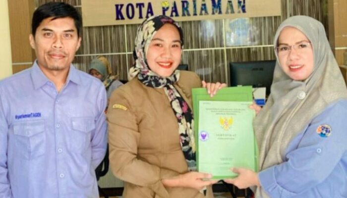 Desa Sikapak Timur Terima 14 Sertifikat Tanah Program PTSL BPN Kota Pariaman, Tahun 2024 Ditargetkan 1.000