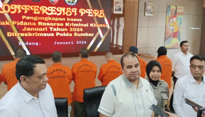 Sepanjang Januari 2024, 30 Tersangka Kasus Tindak Pidana Khusus Digulung Polda Sumbar