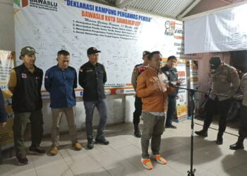 Pimpin Apel Patroli Masa Tenang Pemilu, Khadafi: Kobarkan Semangat Pengawas Demi Pemilu Berkualitas