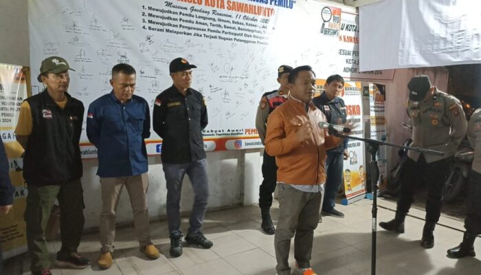 Pimpin Apel Patroli Masa Tenang Pemilu, Khadafi: Kobarkan Semangat Pengawas Demi Pemilu Berkualitas