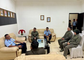 Jalin Keakraban dengan Silaturahmi, Danlanud SUT Kunjungi Kabinda Sumbar