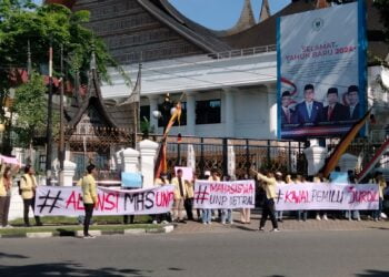 Serukan Pemilu Damai, Mahasiswa UNP Tegaskan Tak Berpihak Pada Kepentingan Politik Manapun