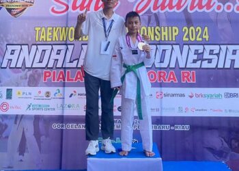 Ukur Kemampuan Jelang Turnamen Besar, 30 Atlet Taekwondo Bertarung di Kejurnas Andalan Pekanbaru