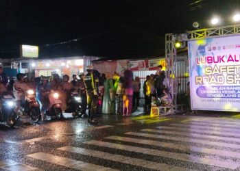 Operasi Keselamatan Singgalang 2024, Satlantas Padang Pariaman Gelar Lubuk Alung Safety Road Show di Simpang Tugu Ikan