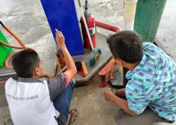 Jelang Puncak Arus Mudik, Sat Intelkam Polres Sawahlunto Sidak SPBU