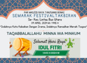 Perdana Sepanjang Sejarah, Masjid Raya Tanjung Bonai Gelar Festival  Takbiran Se Kecamatan Lintau Buo Utara
