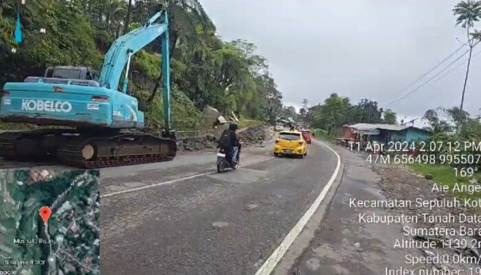 Pengerukan Sedimen Tuntas, Kawasan Nagari Aia Angek Aman Dilalui