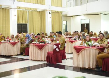 Halalbihalal, Bupati Suhatri Bur Sampaikan Targetkan PAD Rp160 Miliar