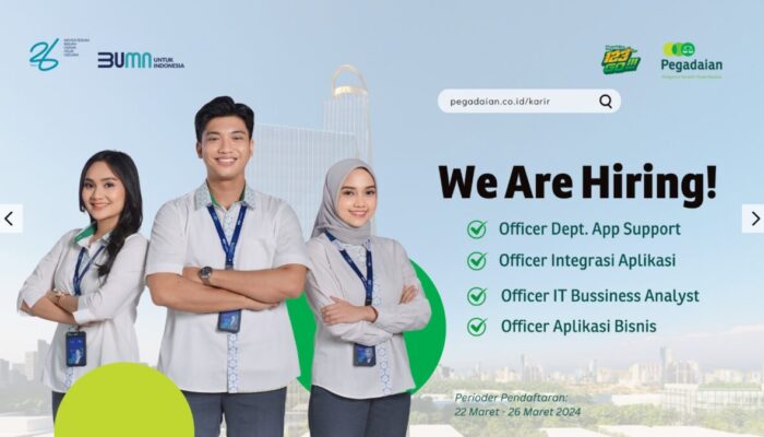 Buruan Daftar! PT Pegadaian Kembali Buka Lowongan untuk Lulusan IT