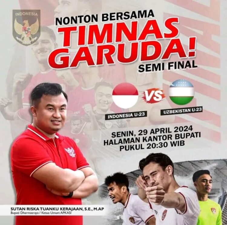 Bupati Dharmasraya Ajak Warga Nobar