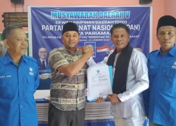 Serius Maju Pilwako, Ketua DPRD Kota Pariaman Kembalikan Formulir Partai