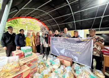Bank Mandiri Area Padang Salurkan Bantuan Untuk Korban Banjir Lahar Dingin Lewat BPBD Kabupaten Tanah Datar dan Agam