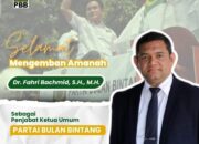 Ketum PBB Yusril Mundur dan Digantikan Dr Fahri Bachmid sebagai Pj Ketum