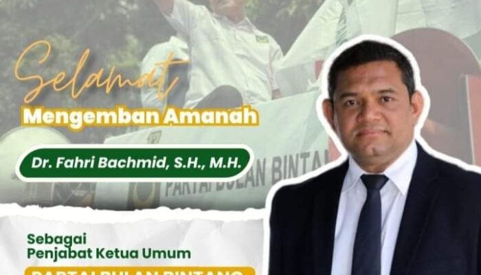 Ketum PBB Yusril Mundur dan Digantikan Dr Fahri Bachmid sebagai Pj Ketum