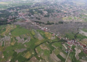BNPB Lakukan Survei Aerial Lanjutan Observasi Titik Galodo Sumbar