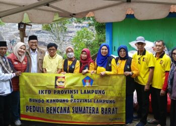 Bantu Korban Galodo, Richi Aprian Puji IKTD dan Bundo Kanduang Lampung