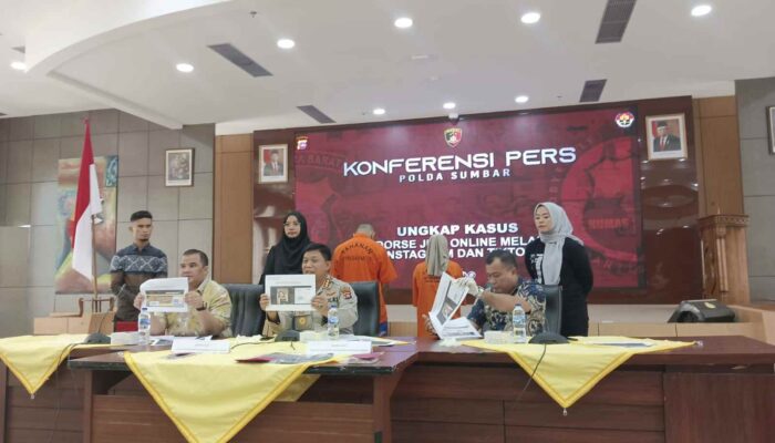Promosikan Konten Judi, Selebgram di Kota Padang dan Payakumbuh Diringkus Polda Sumbar