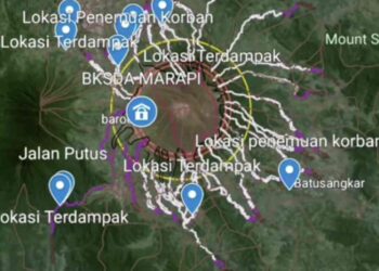 Waspada Arah Aliran Lahar Dingin Marapi,  Cek Posisi Anda di Sini!