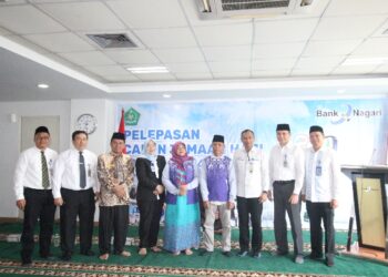 Bank Nagari Lepas Serentak 1.163 CJH ke Tanah Suci