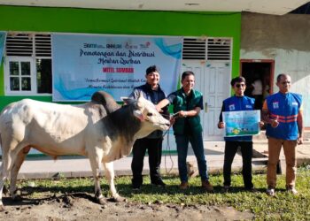 PT Telkom Witel Sumbar Laksanakan Kurban untuk Korban Galodo 