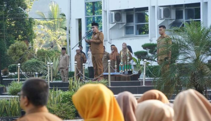 Masa Tanggap Darurat Berakhir, Bupati Eka Putra Pimpin Apel dan Ini Pesannya