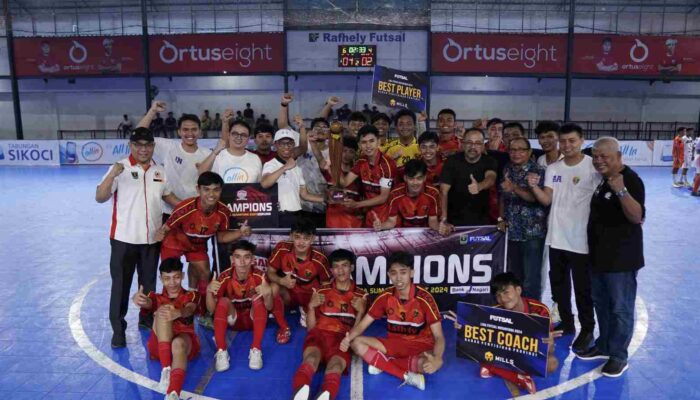 Juara Liga Futsal Nusantara 2024, Rafhely FC Wakili Sumbar di Babak 36 Nasional