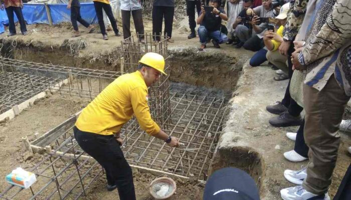 Letakan Batu Pertama Pembanguan BTS, Bupati : Akses Telekomunikasi Warga Koto Tuo Segera  Terwujud