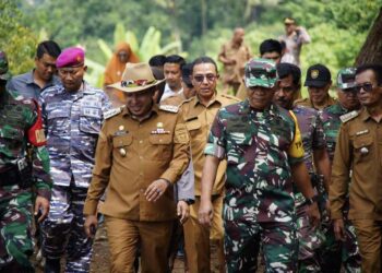 Kondisi Bencana, Program TMMD di Nagari Koto Tuo Sukses Dapat Nilai Plus