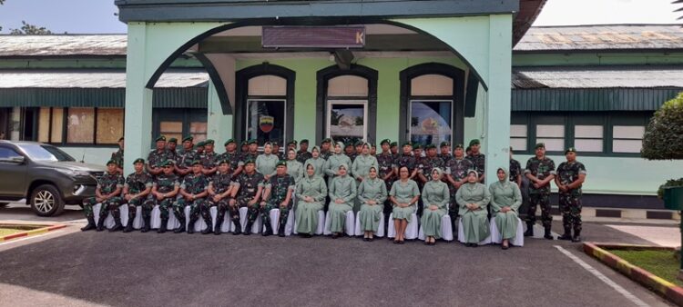 Komandan Koren (Danrem) 032 Wirabraja, Brigjen TNI Wahyu Eko Purnomo, S.I.P ketika mengunjungi Kodim 0304 Agam di Bukittinggi,  Rabu (17/7).YURSIL