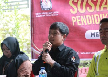 KPU Kabupaten Tanah Datar Gelar Sosialisasi di Daerah Terdampak Bencana