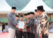 Wujudkan Rumah Ibadah Representatif, Bupati Sijunjung Letakkan Batu Pertama Pembangunan Masjid Agung Baitussalam Muaro Takuang