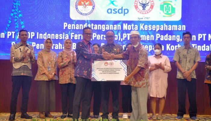 Sinergi Dalam Program Perlindungan Saksi, LPSK-Semen Padang Teken MoU