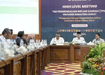 Badan Pusat Statistik (BPS) mencatat laju inflasi Sumbar per bulan Juni 2024 menembus angka 4.04 persen Year On Year (YoY).