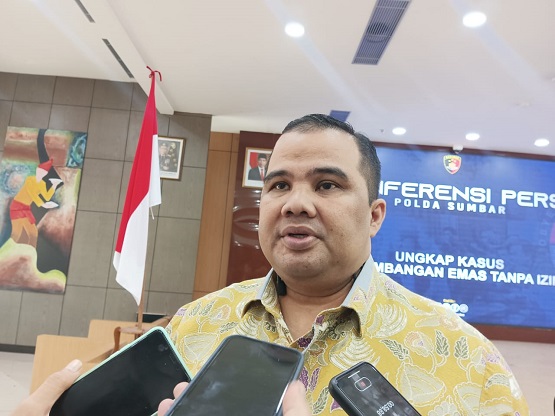 Ditreskrimsus Polda Sumbar akan menindaklanjuti maraknya pertambangan pasir dan batu kerikil ilegal  di sepanjang aliran sungai Batang Anai.