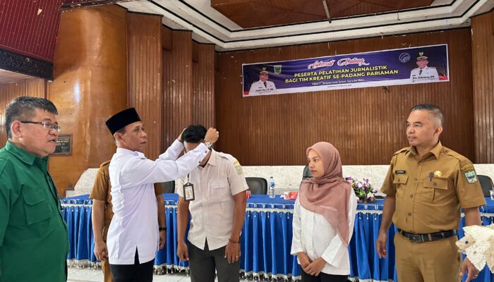 Diskominfo Padang Pariaman Gelar Pelatihan Jurnalistik Bagi Tim Kreatif