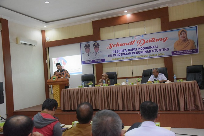 Pemerintah Kabupaten Padang Pariaman melaporkan penurunan prevalensi stunting dalam tiga tahun terakhir.