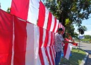 HUT RI, Transaksi Penjualan Bendera di Kota Padang Lesu