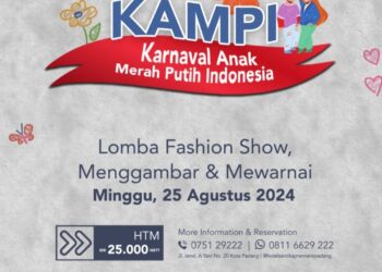 Semarakkan HUT RI, Hotel Santika Premiere Padang Gelar Karnaval Anak Merah Putih Indonesia