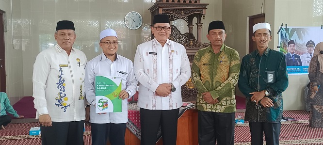 Kemenag Kabupaten Tanah Datar menggelar tasyakuran atas penyelenggaraan ibadah haji 2024 M, Kamis (1/8/2024)