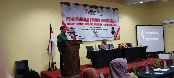 Bawaslu Kabupaten Padang Pariaman laksanakan pengawasan pemilu partisipatif bagi para pelajar pada Pilkada 2024.