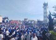 Pilkada Bukittinggi, Masyarakat Tumpah Ruah Antarkan Ramlan-Ibnu ke KPU