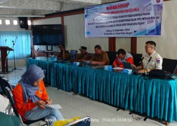 BPBD Padang menggelar sosialisasi kesiapsiagaan bencana terhadap mahasiswa Poltekes Kemenkes Padang, Selasa (24/9). IST